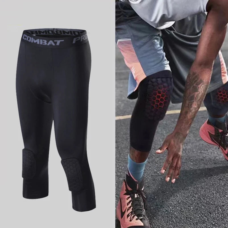 Pro basketball compression shorts 3/4